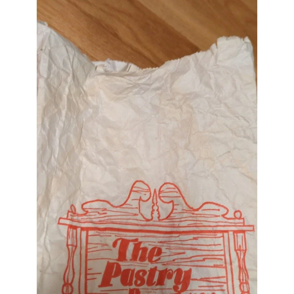 Super Duper Markets The Pastry Pantry Paper Bag White Vintage Buffalo Western NY